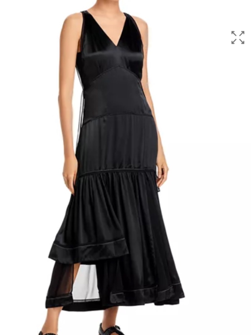 3.1 Phillip Lim Liquid Satin Tiered Gown